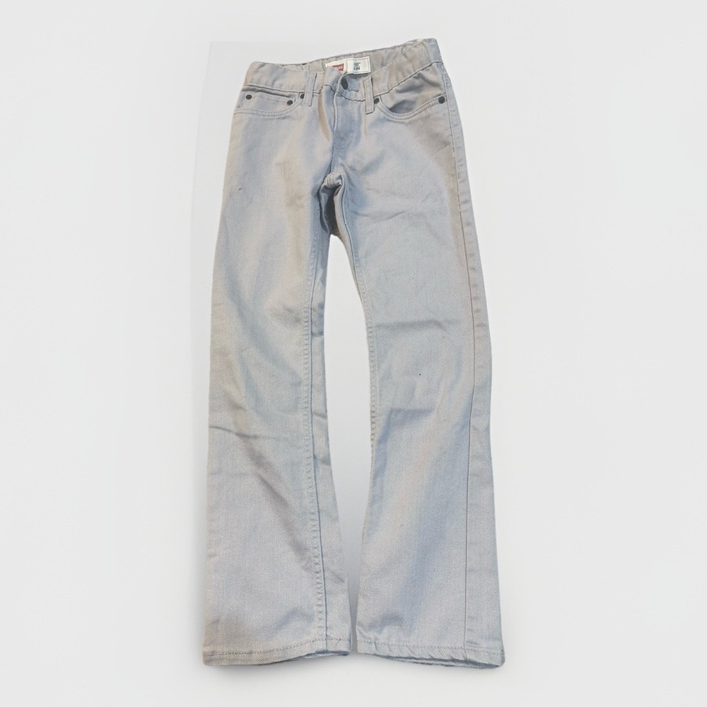 Boys Levi's 511 Slim Fit Gray Stretch Denim Jeans-Waist Tabs Size 12 26" x 26"